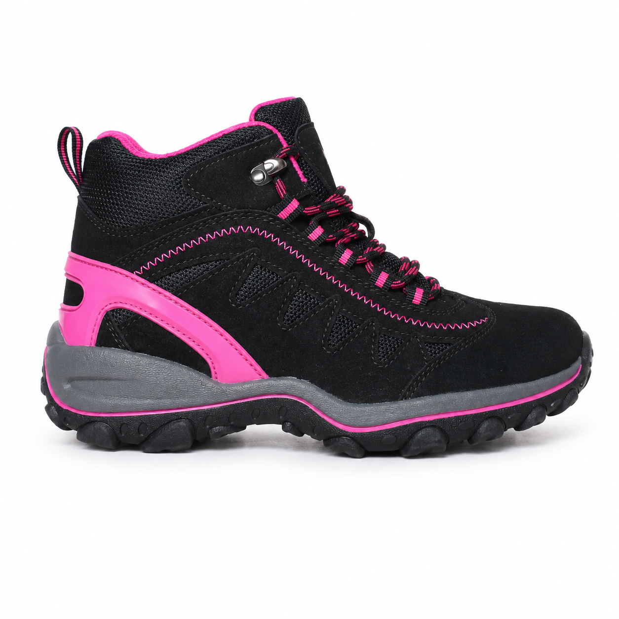 TREKKING MUJER NEGRO/FUCSIA